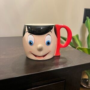 Disney Store Pinocchio Figural 3D Ceramic Coffee Mug